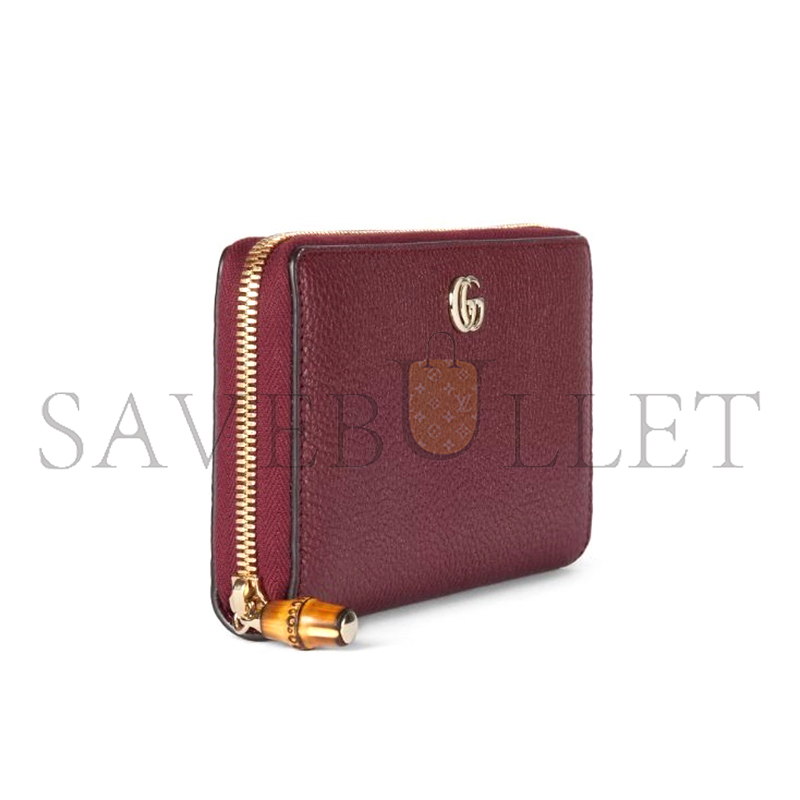 GUCCI BAMBOO ZIP AROUND WALLET 739499 (19.5*11*3cm)